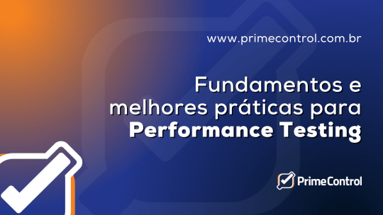 Arte ilustrativa com o título do artigo sobre performance testing